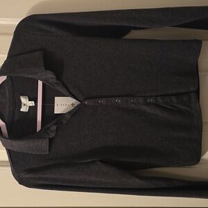 TRUE CRAFT BRAND WOMEN'S JUNIOR SIZE LONG SLEEVES BLACK TOP SIZE LARGE